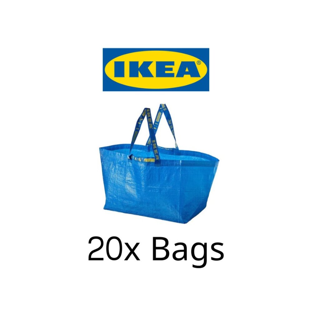 20 - IKEA Large Shopping storage tote bags
